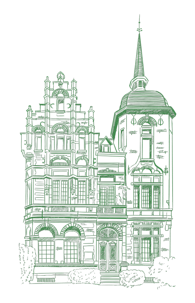 Illustratie van het kantoorpand